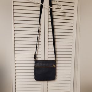 Fossil Navy Blue Crossbody Handbag